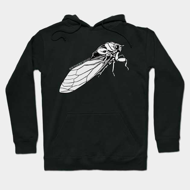 Southern Decay Cicada Hoodie by Talesbybob